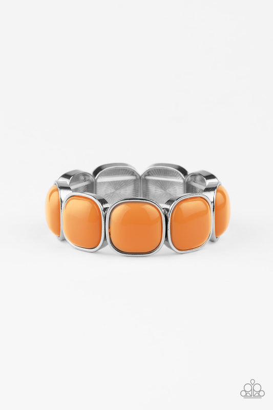 Pulsera Paparazzi ~ Vivacious Volume - Naranja