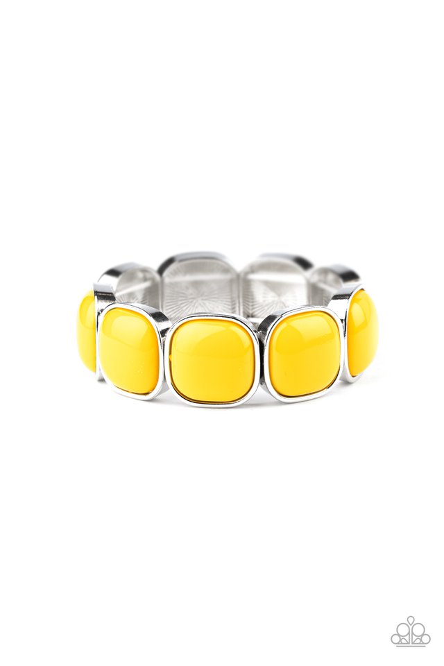 Paparazzi Bracelet ~ Vivacious Volume - Yellow