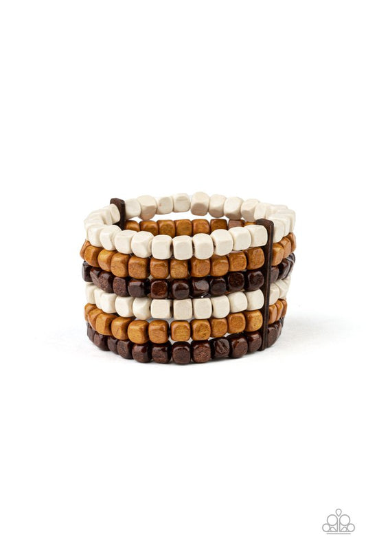 Tropical Tundra - Brown - Paparazzi Bracelet Image