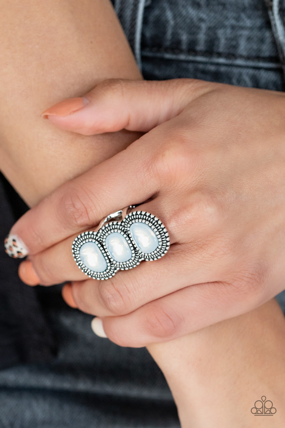 Paparazzi Ring ~ Radiant Rubble - White