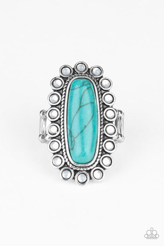 Mystic Oasis - Blue - Paparazzi Ring Image