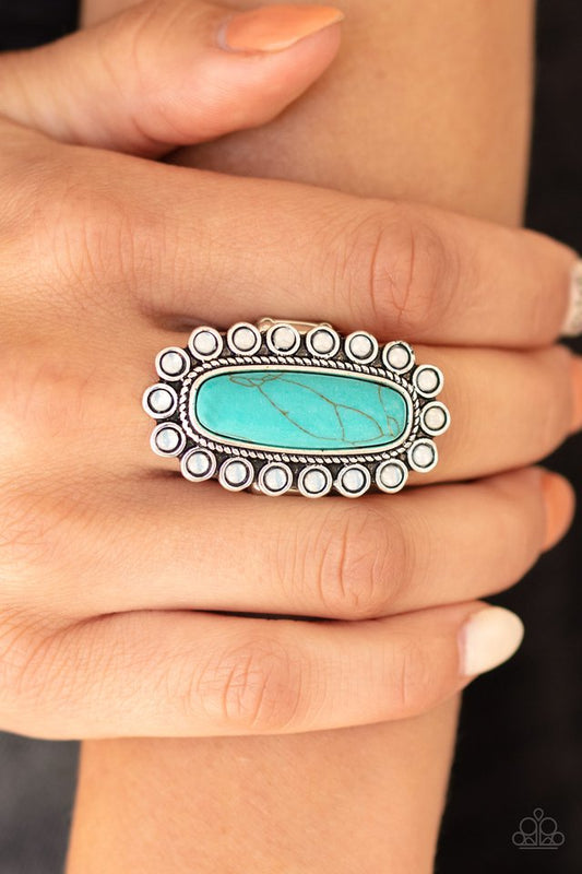 Mystic Oasis - Blue - Paparazzi Ring Image