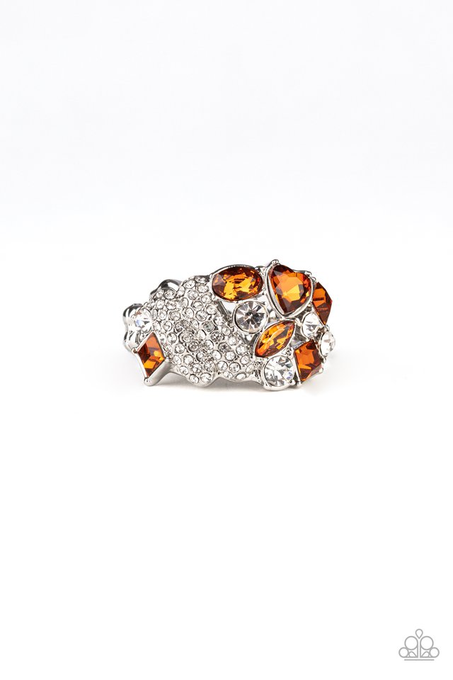 Sparkle Bust - Brown - Paparazzi Ring Image