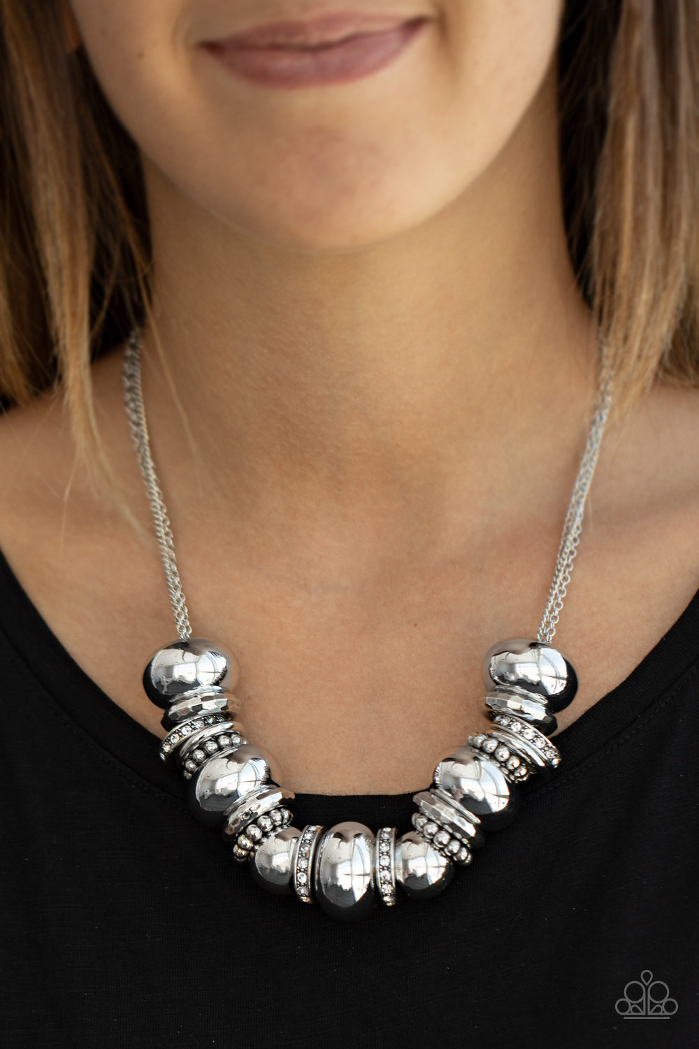 Paparazzi Necklace ~ Only The Brave - White