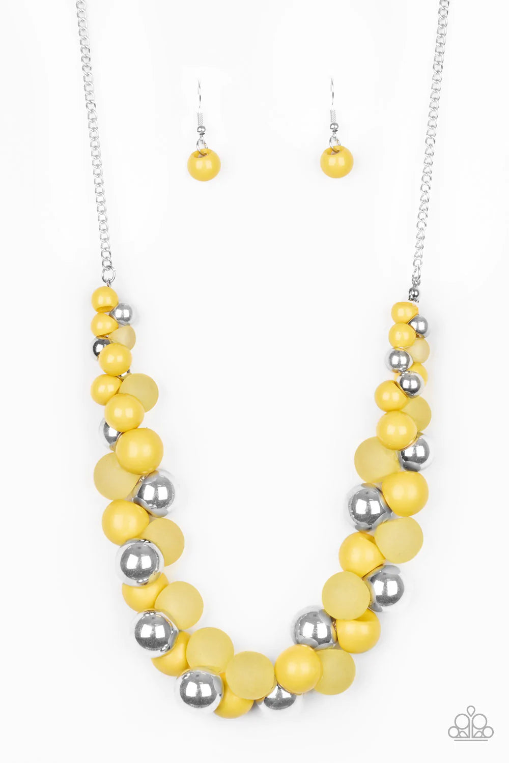 Paparazzi Necklace ~ Bubbly Brilliance - Yellow