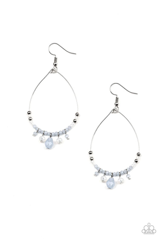 Paparazzi Earring ~ Exquisitely Ethereal - Blue