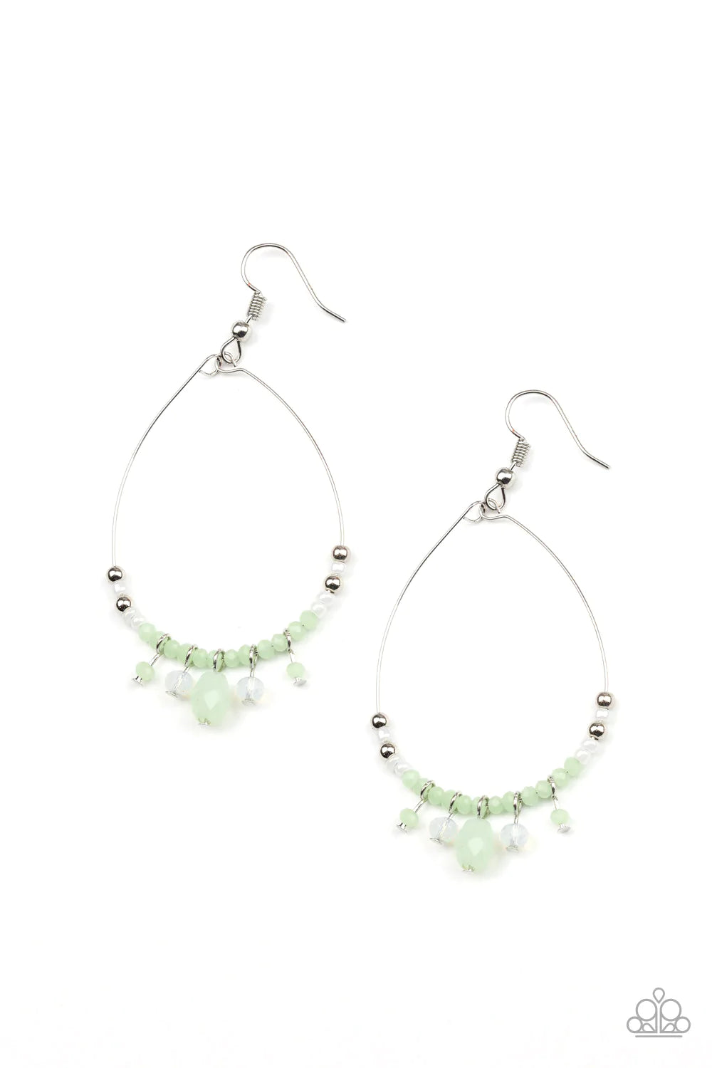 Paparazzi Earring ~ Exquisitely Ethereal - Green