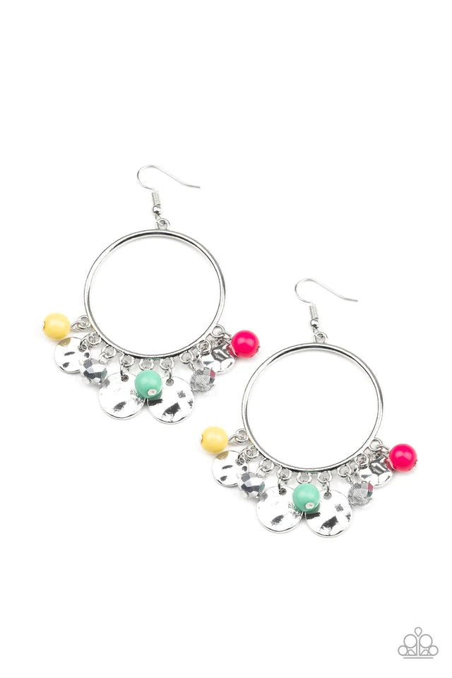 Paparazzi Earring ~ Chroma Chimes - Multi