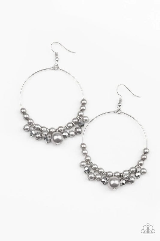 Paparazzi Earring ~ Effortless Effervescence - Silver