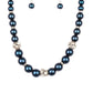 Rich Girl Refinement - Blue - Paparazzi Necklace Image