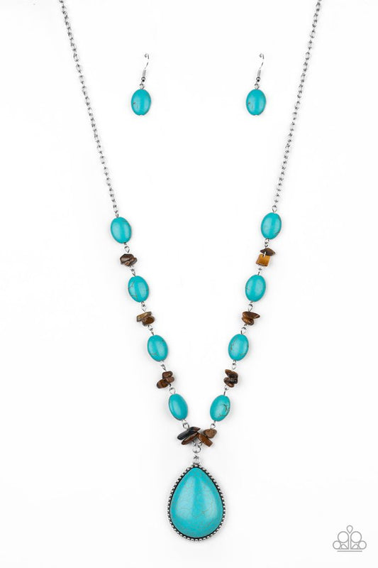 Desert Diva - Blue - Paparazzi Necklace Image