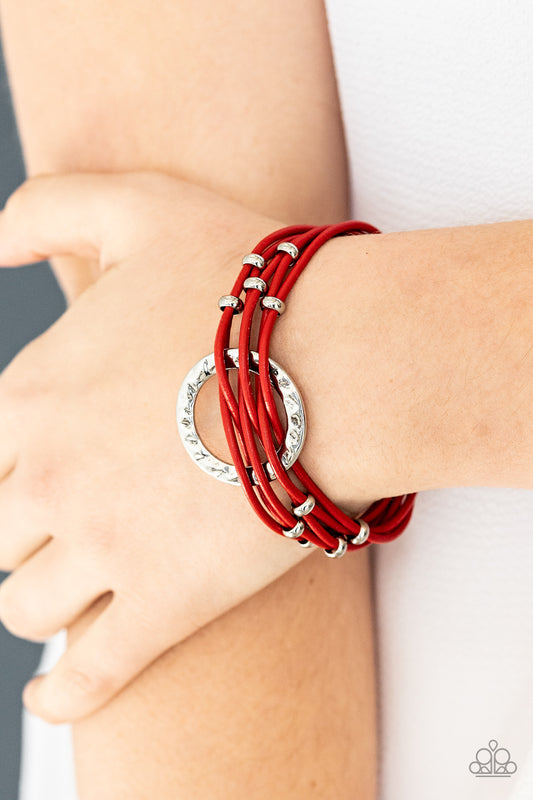 Paparazzi Bracelet ~ Magnetic Muse - Red