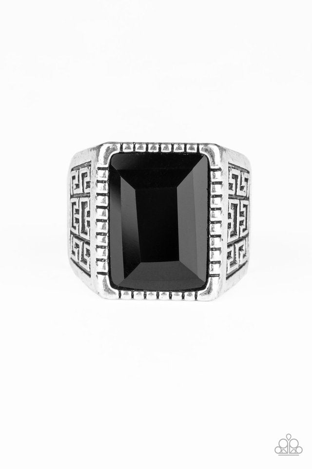 Winning Attitude - Black - Paparazzi Ring Image