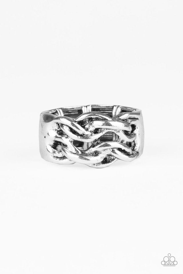 Well-Oiled Machine - Silver - Paparazzi Ring Image