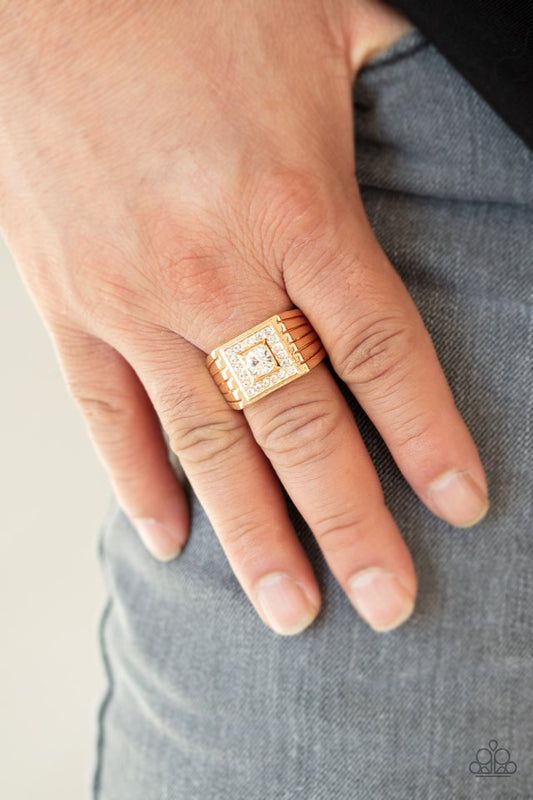 Plunder - Gold - Paparazzi Ring Image