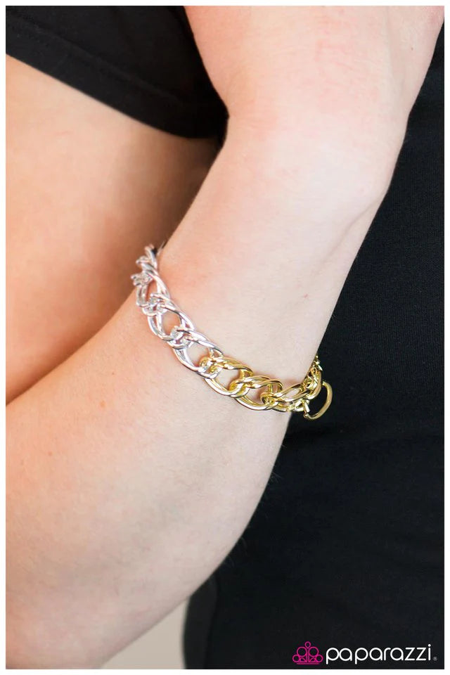 Paparazzi Bracelet ~ Born This Way - Gold