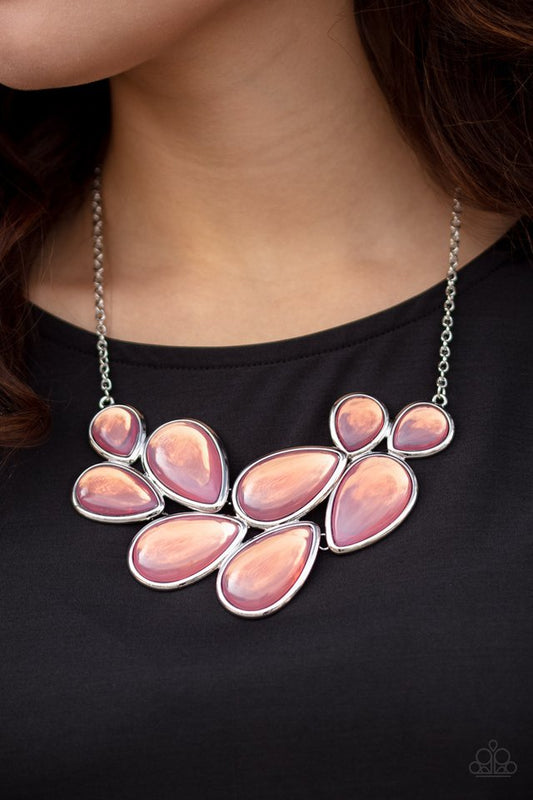 Iridescently Irresistible - Pink - Paparazzi Necklace Image