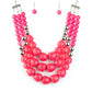 Forbidden Fruit - Pink - Paparazzi Necklace Image