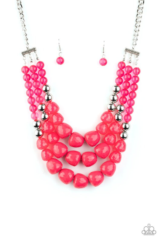 Forbidden Fruit - Pink - Paparazzi Necklace Image