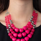 Forbidden Fruit - Pink - Paparazzi Necklace Image