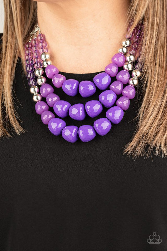 Forbidden Fruit - Purple - Paparazzi Necklace Image