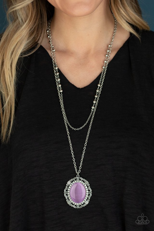 Endlessly Enchanted - Purple - Paparazzi Necklace Image