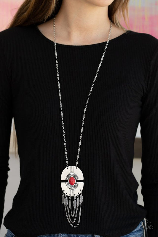 Desert Culture - Red - Paparazzi Necklace Image