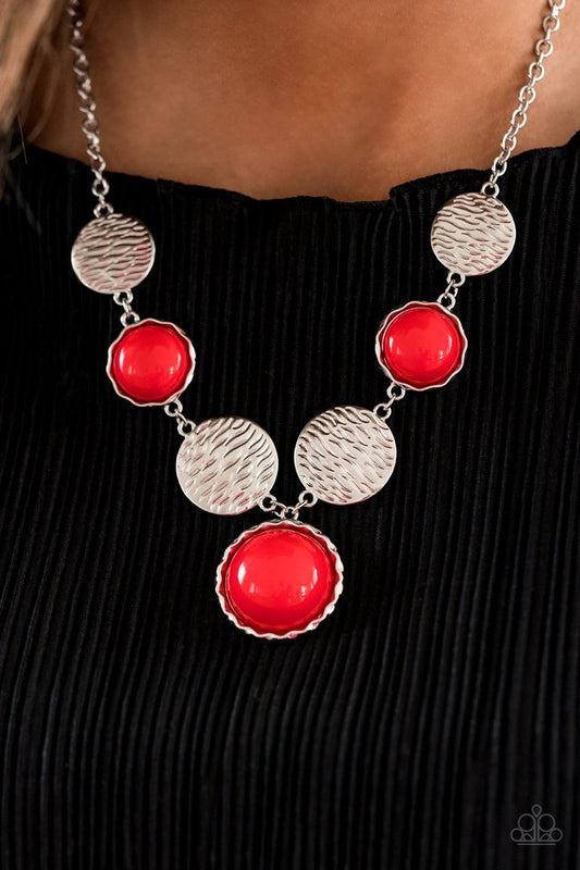 Bohemian Bombshell - Red - Paparazzi Necklace Image
