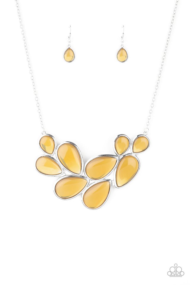 Iridescently Irresistible - Yellow - Paparazzi Necklace Image