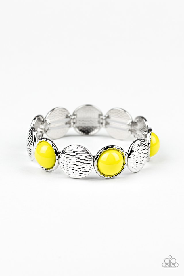 Paparazzi Bracelet ~ Boardwalk Boho - Yellow