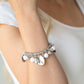Charming Treasure - White - Paparazzi Bracelet Image