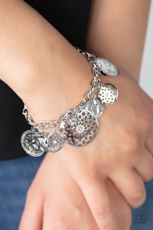 Trinket Tranquility - White - Paparazzi Bracelet Image