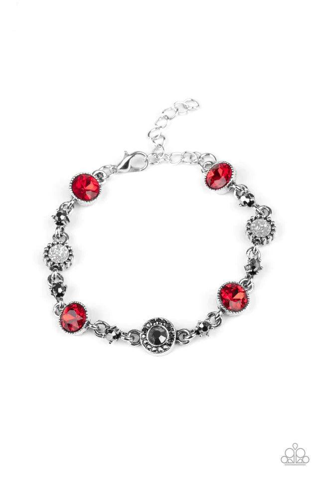 Pulsera Paparazzi ~ Brillo de estrellas - Rojo