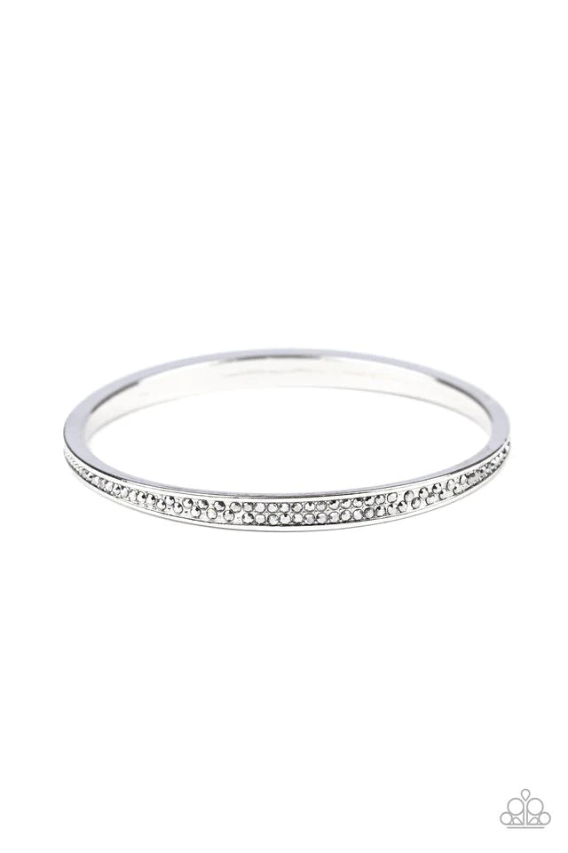 Pulsera Paparazzi ~ Power Move - Plata