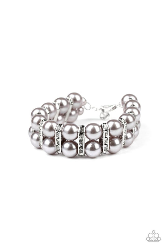 Glowing Glam - Silver - Paparazzi Bracelet Image