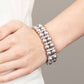 Glowing Glam - Silver - Paparazzi Bracelet Image