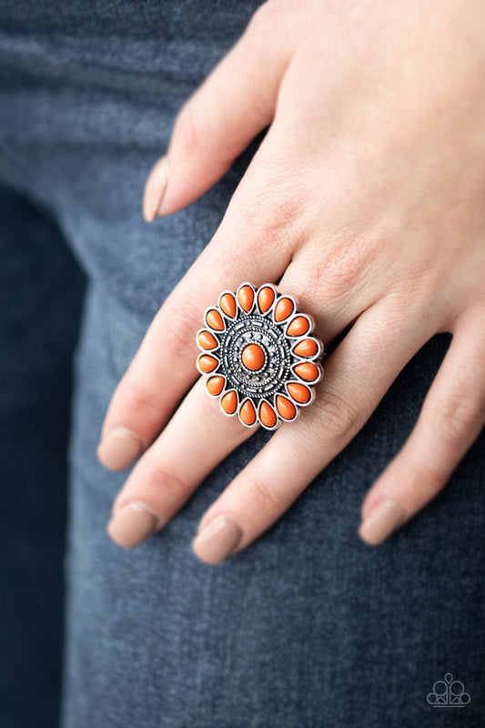 Posy Paradise - Orange - Paparazzi Ring Image