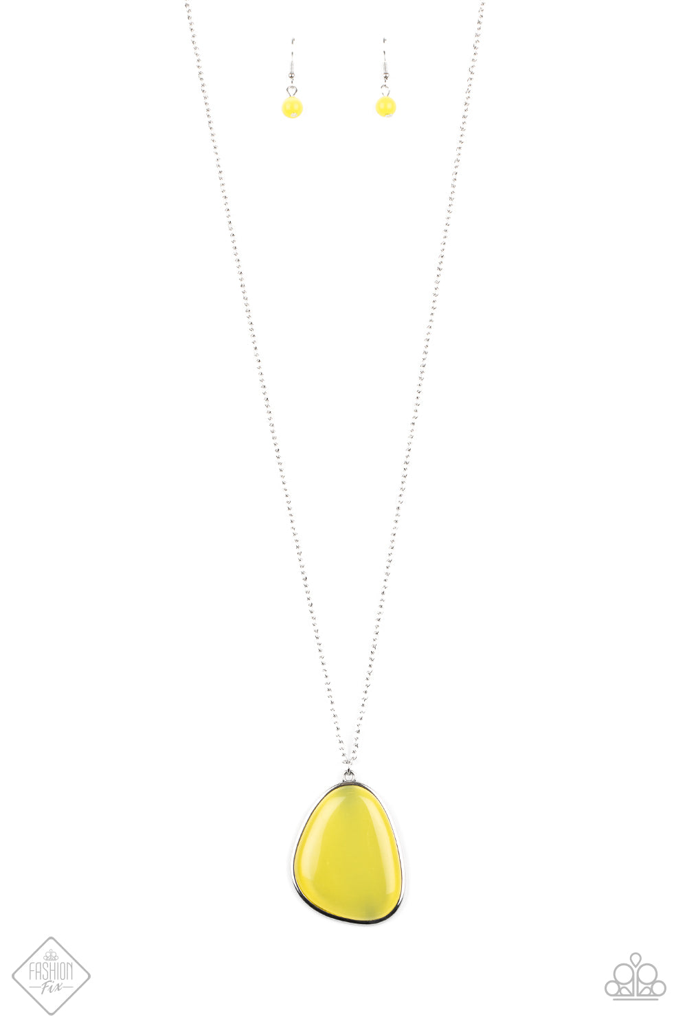 Paparazzi Necklace ~ Ethereal Experience - Yellow - Fashion Fix Aug2020