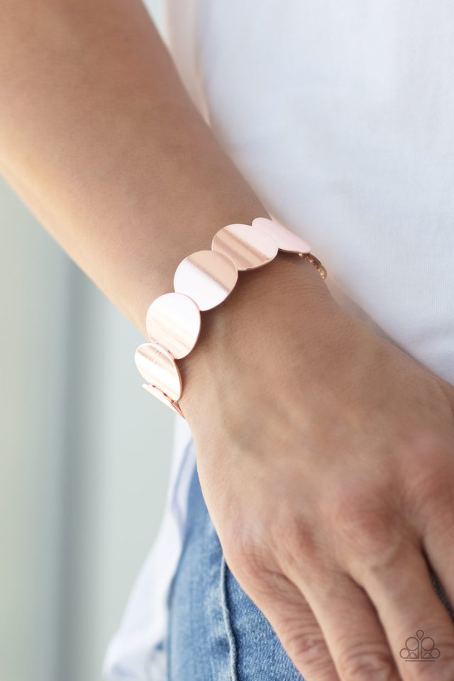 Industrial Influencer - Rose Gold - Paparazzi Bracelet Image