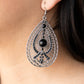 Just Dropping By - Black - Paparazzi Earring Image