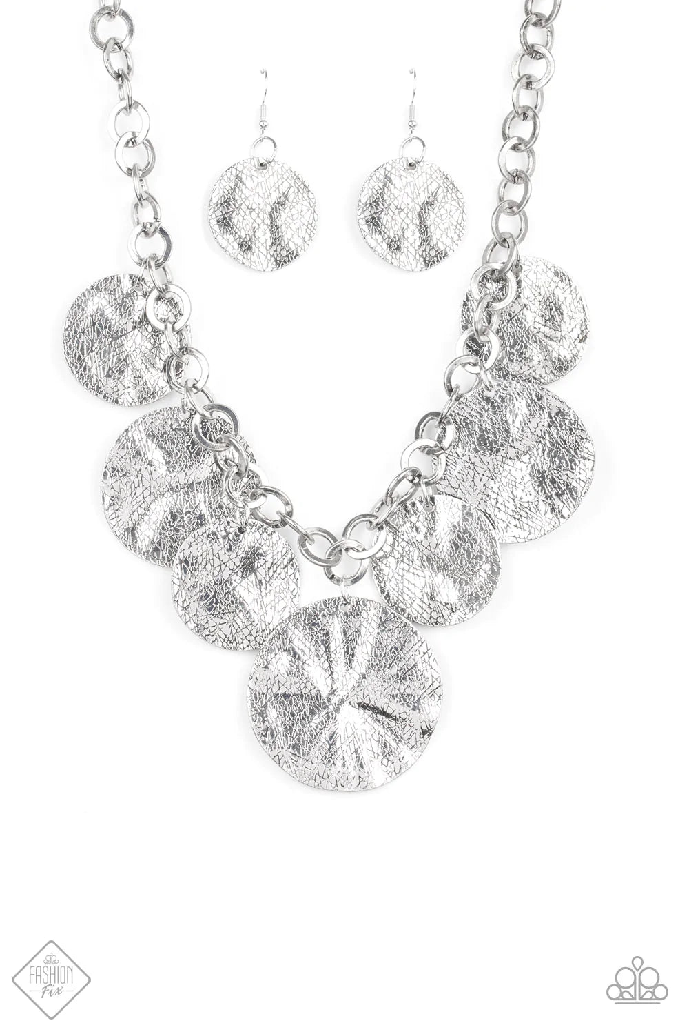 Paparazzi Necklace ~ Barely Scratched The Surface - Silver