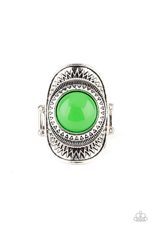 Anillo Paparazzi ~ Sunny Sensations - Verde