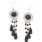 Dreams Can Come True - Black - Paparazzi Earring Image