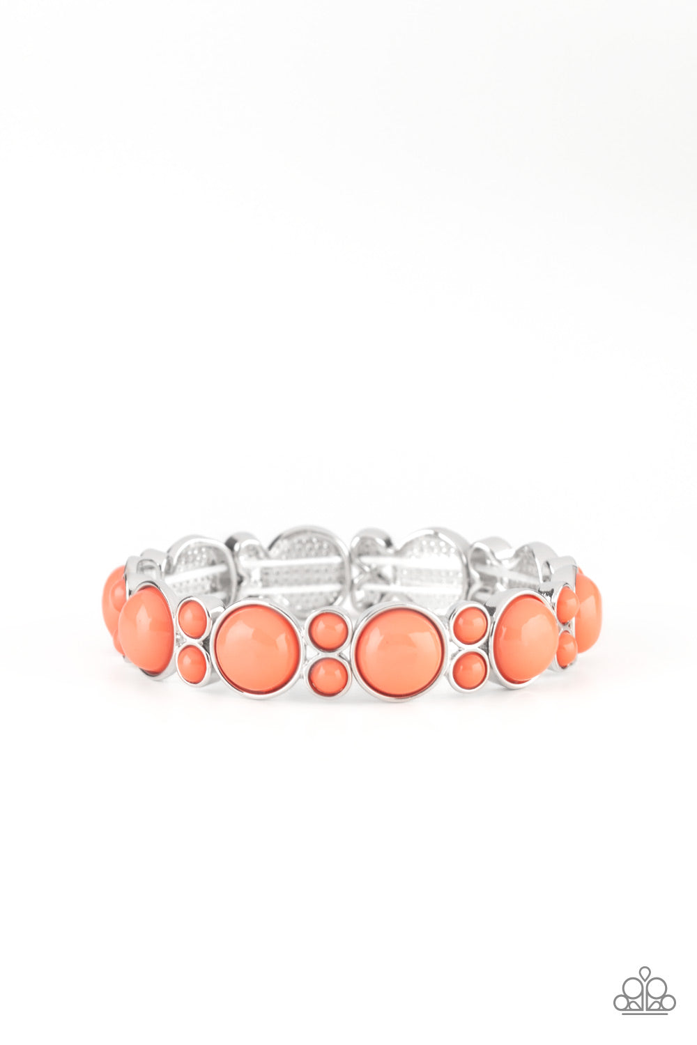 Pulsera Paparazzi ~ Bubbly Belle - Naranja