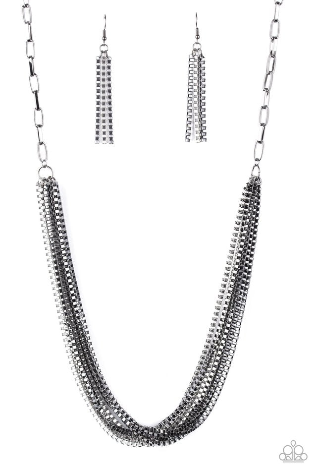 Beat Box Queen - Black - Paparazzi Necklace Image