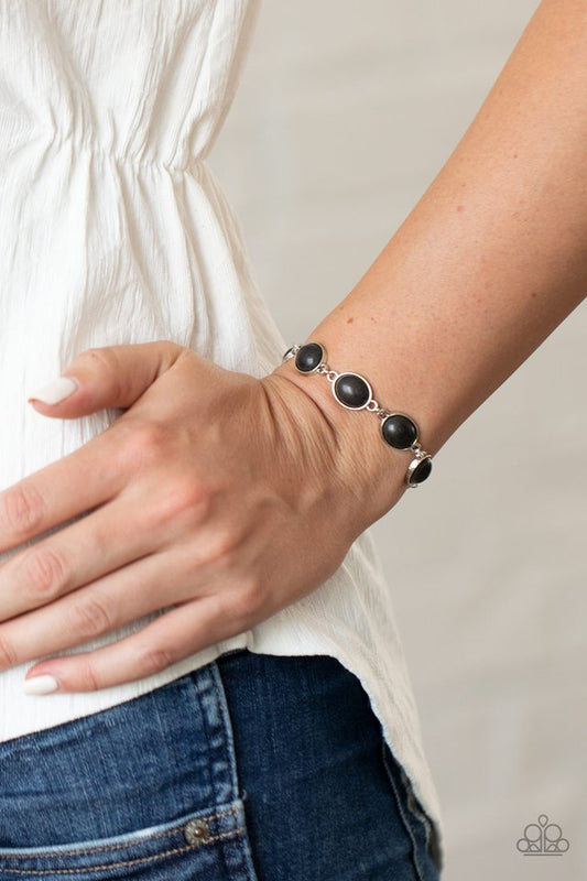 Nice Stonework - Black - Paparazzi Bracelet Image