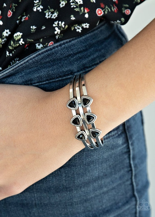 Tribal Triad - Black - Paparazzi Bracelet Image