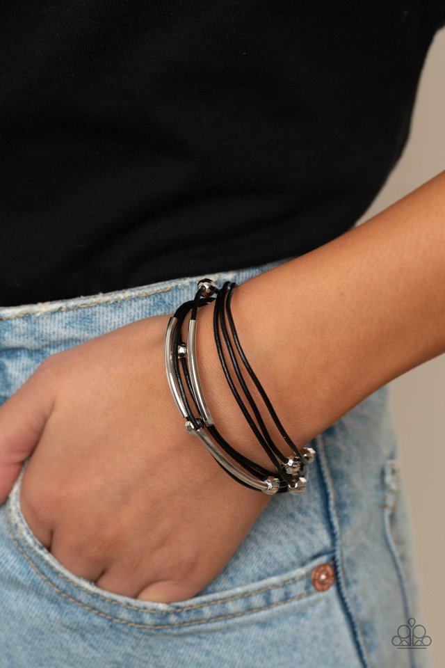 Magnetically Modern - Black - Paparazzi Bracelet Image