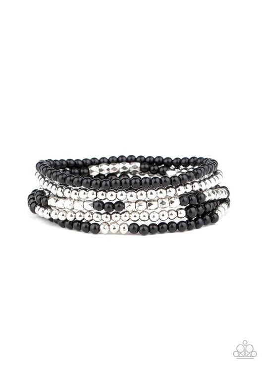 Stacked Showcase - Black - Paparazzi Bracelet Image