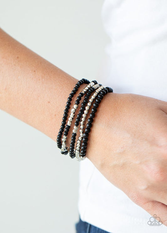 Stacked Showcase - Black - Paparazzi Bracelet Image